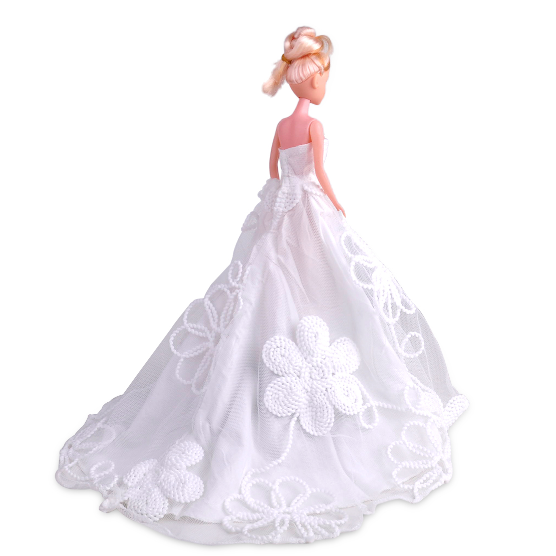 barbie in white gown