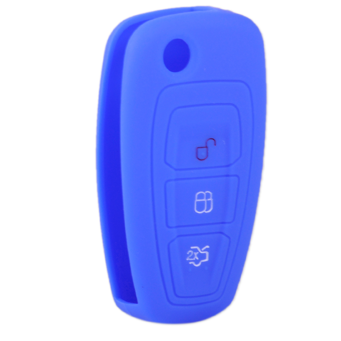 Silicone Cover fit for FORD Mondeo Edge Smart Remote Key 3 BTN Hollowed 9706 BK 