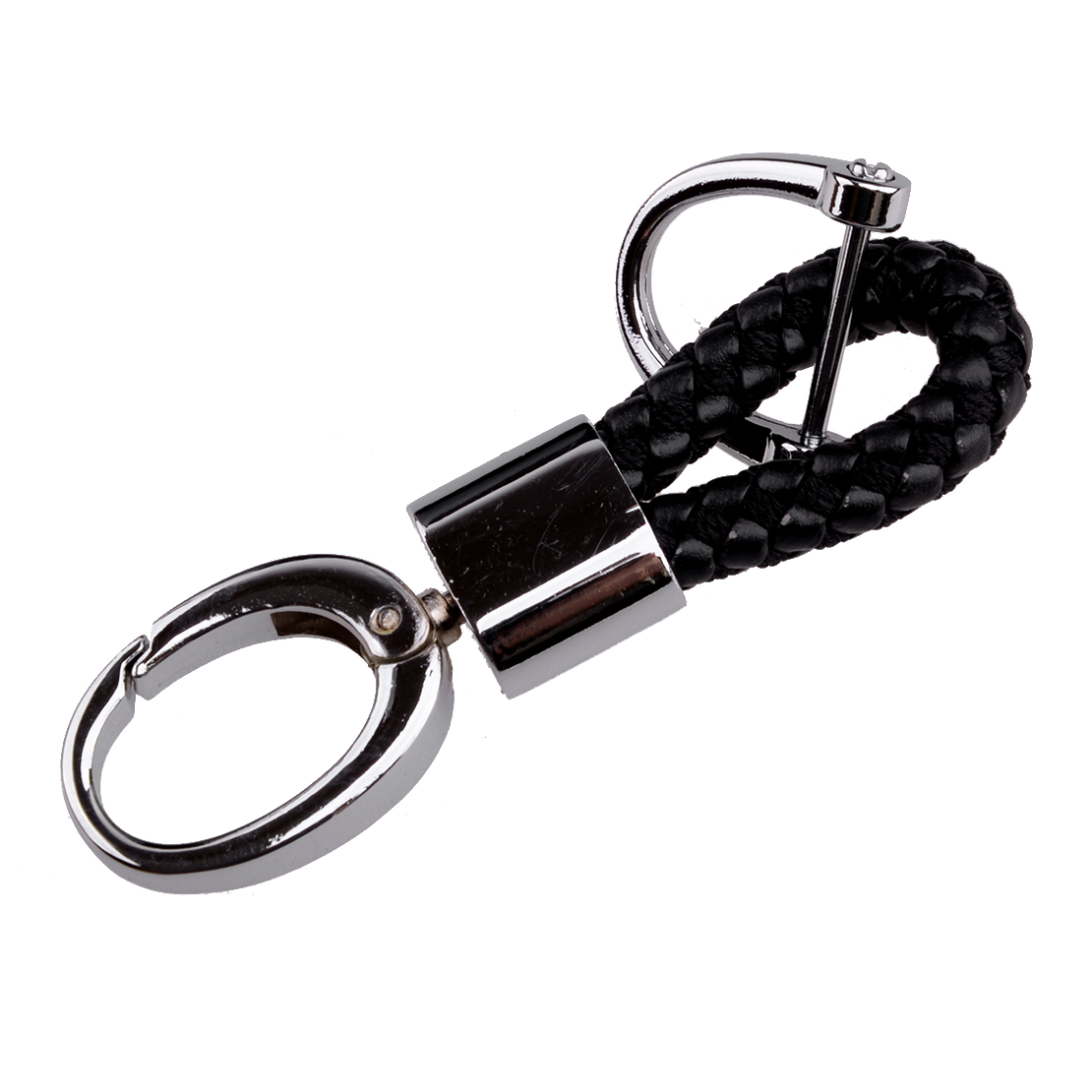 Braided Faux Leather Strap Keyring Keychain Car Key Chain Ring Key Fob~gu 