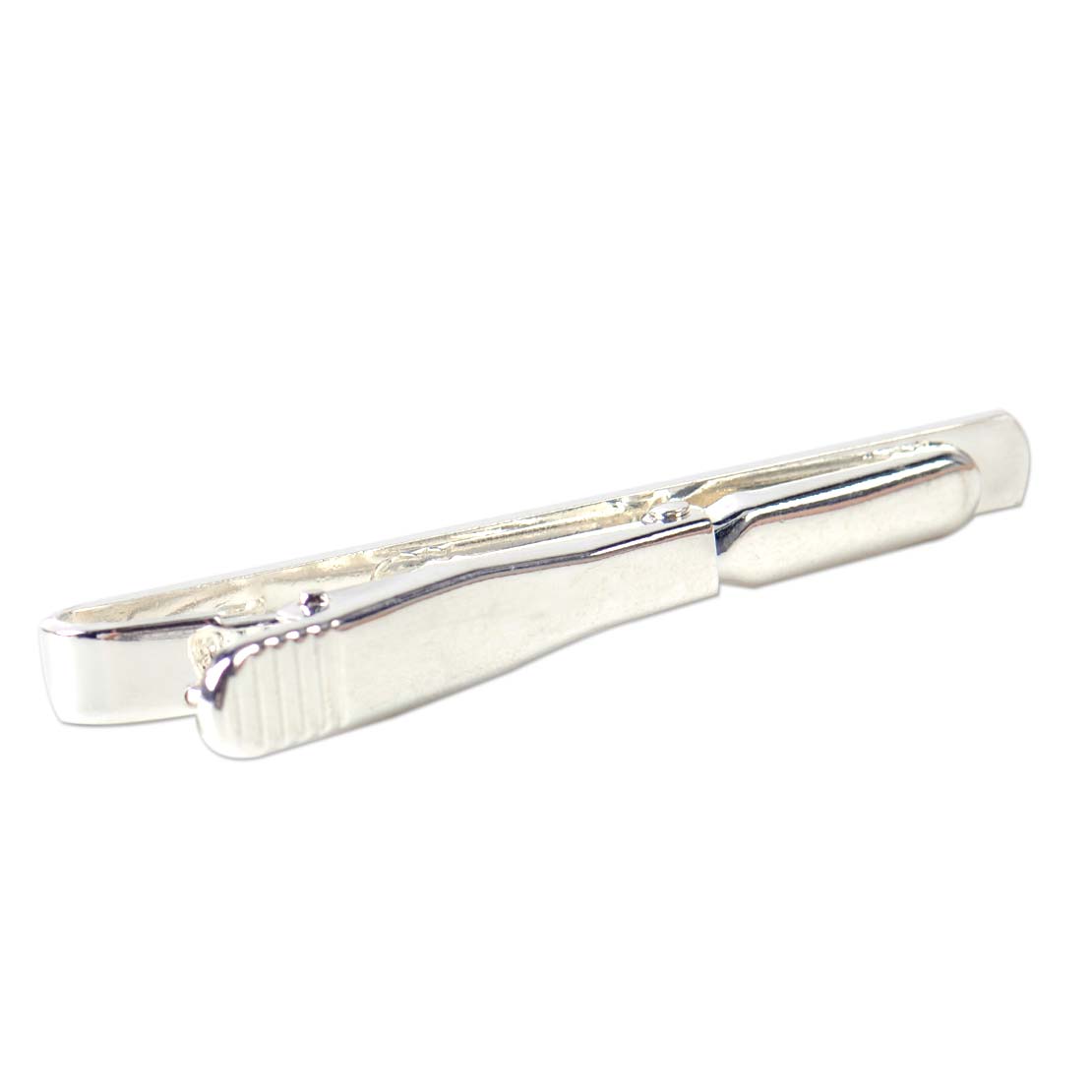 Men Metal Tone Simple Globiodal Necktie Tie Bar Clasp Clip Clamp Pin Gift 