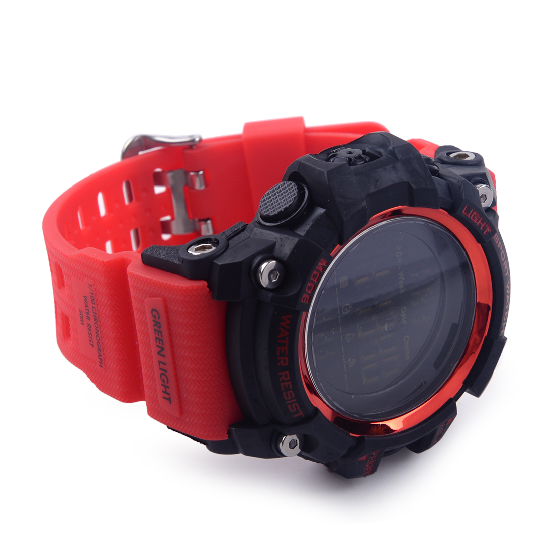 digital wrist watch with stopwatch
