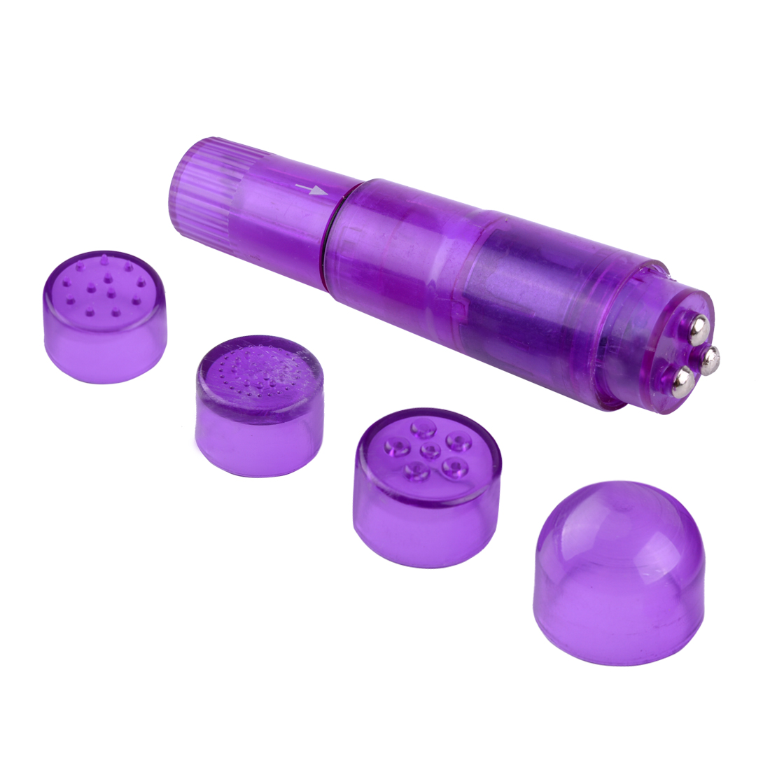 Mini Massagegerät Massage + 4 stk Massageköpfen ohne Batterie - Bild 5 von 6