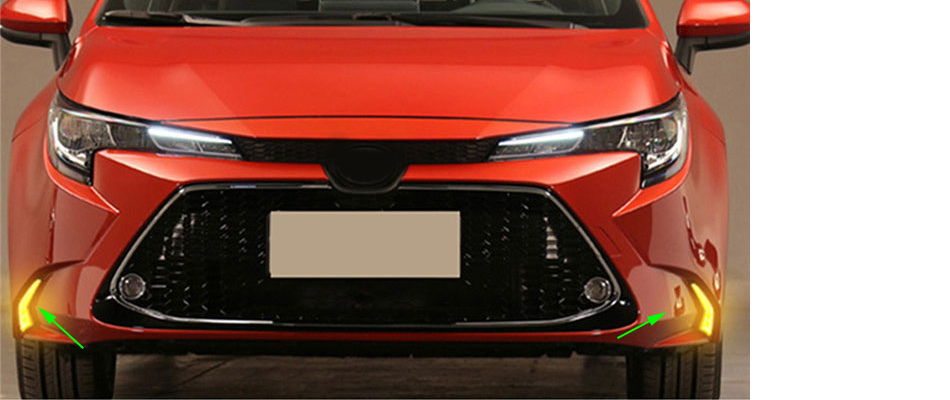 2x Fit for Toyota Corolla L LE XLE 2020 LED DRL Daytime Running Light