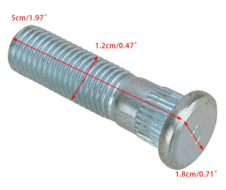 Unbranded Wheel Stud Hub Bolt/Nut – Fits Hyundai IX25, IX35, Kia Sonata, Elantra, Verna