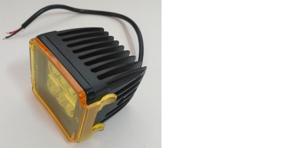 4x Yellow Lens Covers For 3x3 Inch LED Work Light Pods (Off-Road, Fog Lights)
