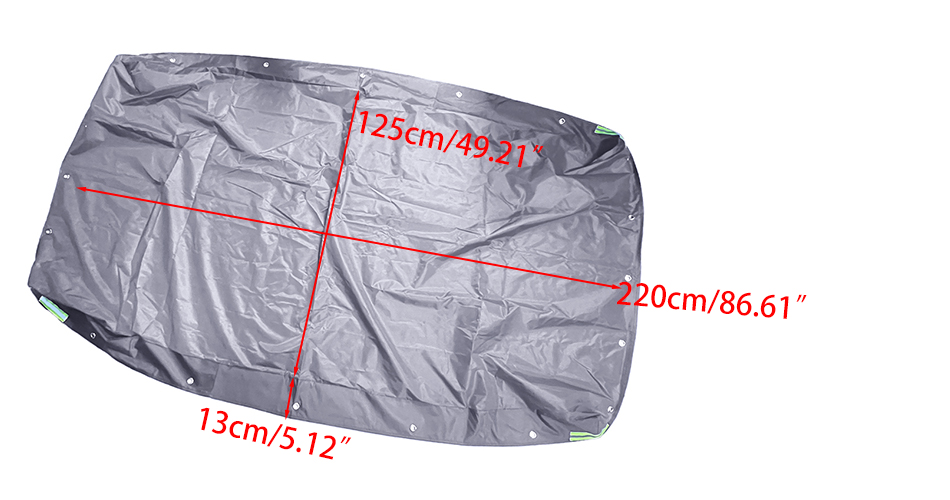 Fonzier Oxford Fabric Travel Trailer RV Cover Windproof Camper Cover - View #6