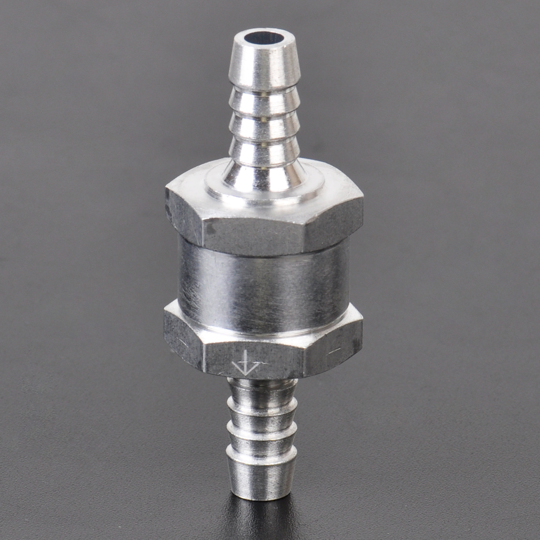 8mm Chrome Aluminium Non-return One Way Check Valve Fuel Diesel Water  T T xc√