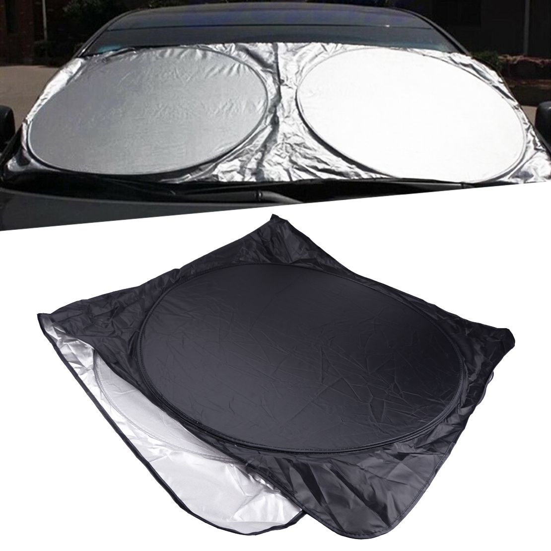 Universal Front Rear Window Windshield Sun Shade Shield Cover Visor Retractable