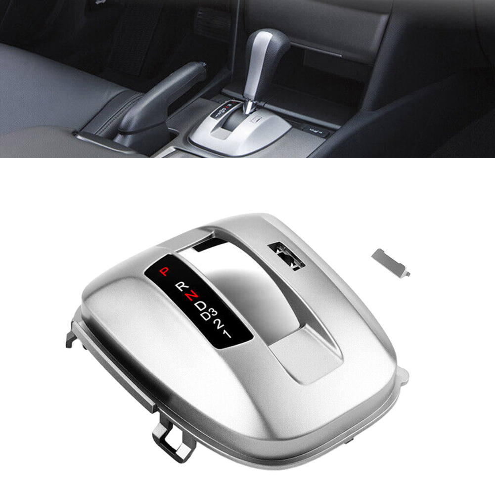 Inner Center Console Gear Shift Panel Cover For 2008-2012 Honda Accord - Dark Silver Trim