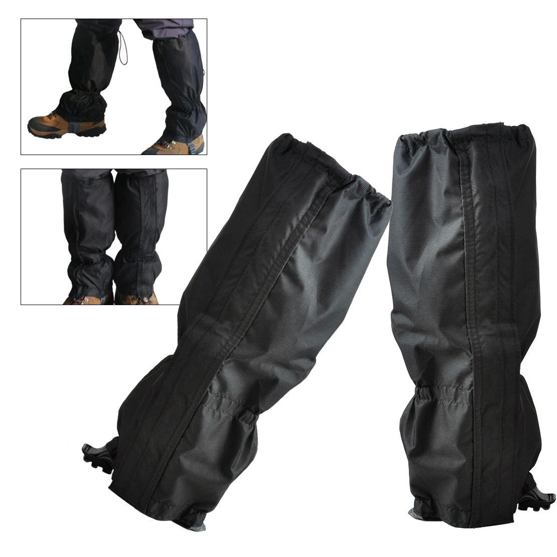 Pair Waterproof Climbing Snow Legging Boot Gaiters Trouser Protector ...