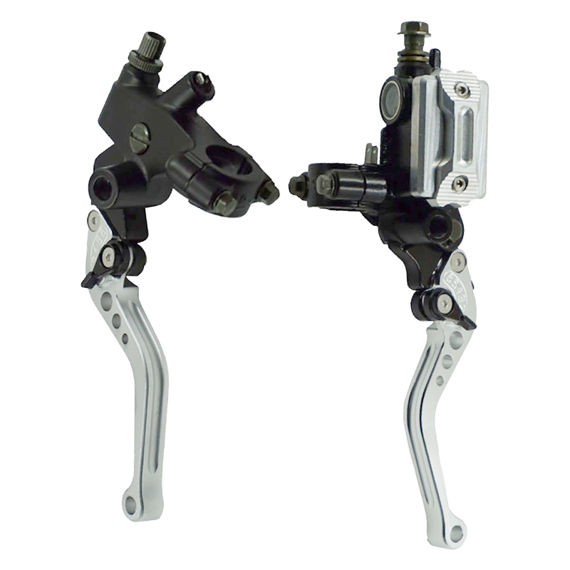 thumbnail image 2 of RAYANA 7/8" Motorcycle Handlebar Master Cylinder – Hydraulic Brake & Clutch Lever Set 2 of 6