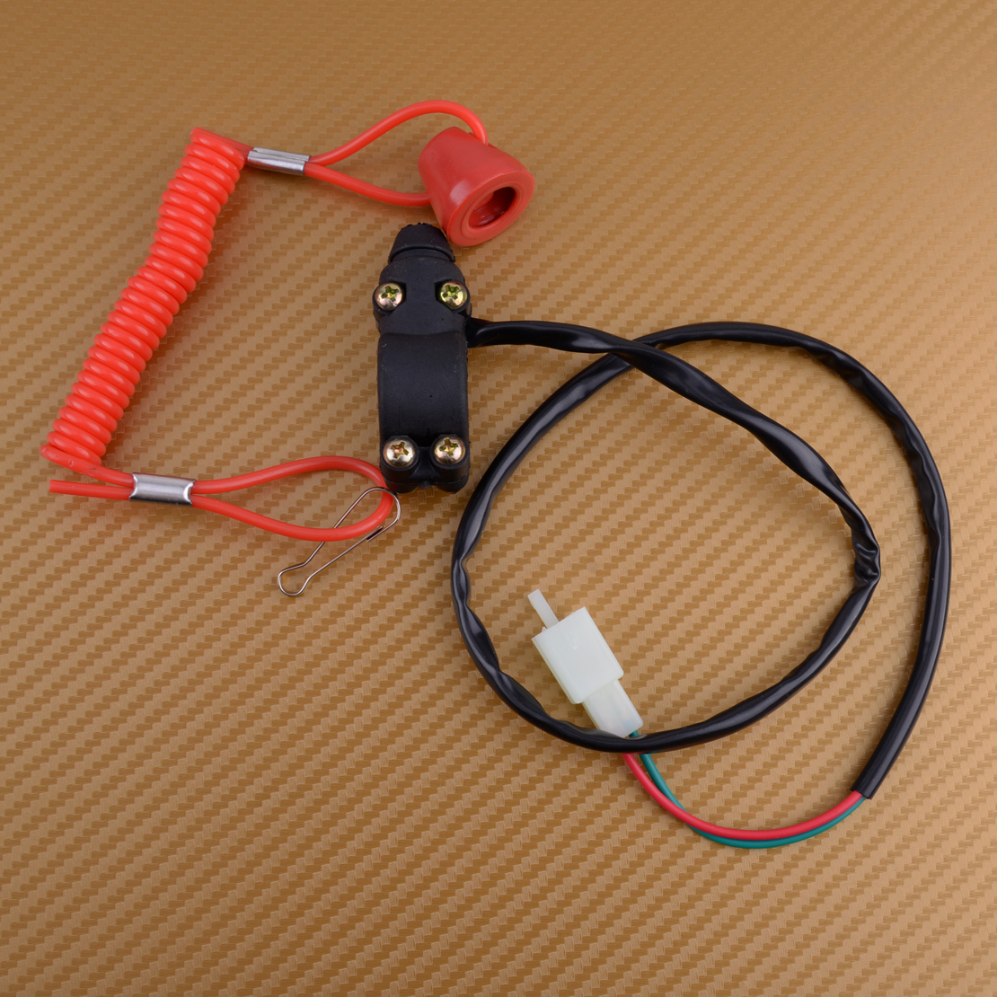 Outboard Engine Motor Scooter ATV Kill Stop Switch Safety Tether Cord LanyarYJUS