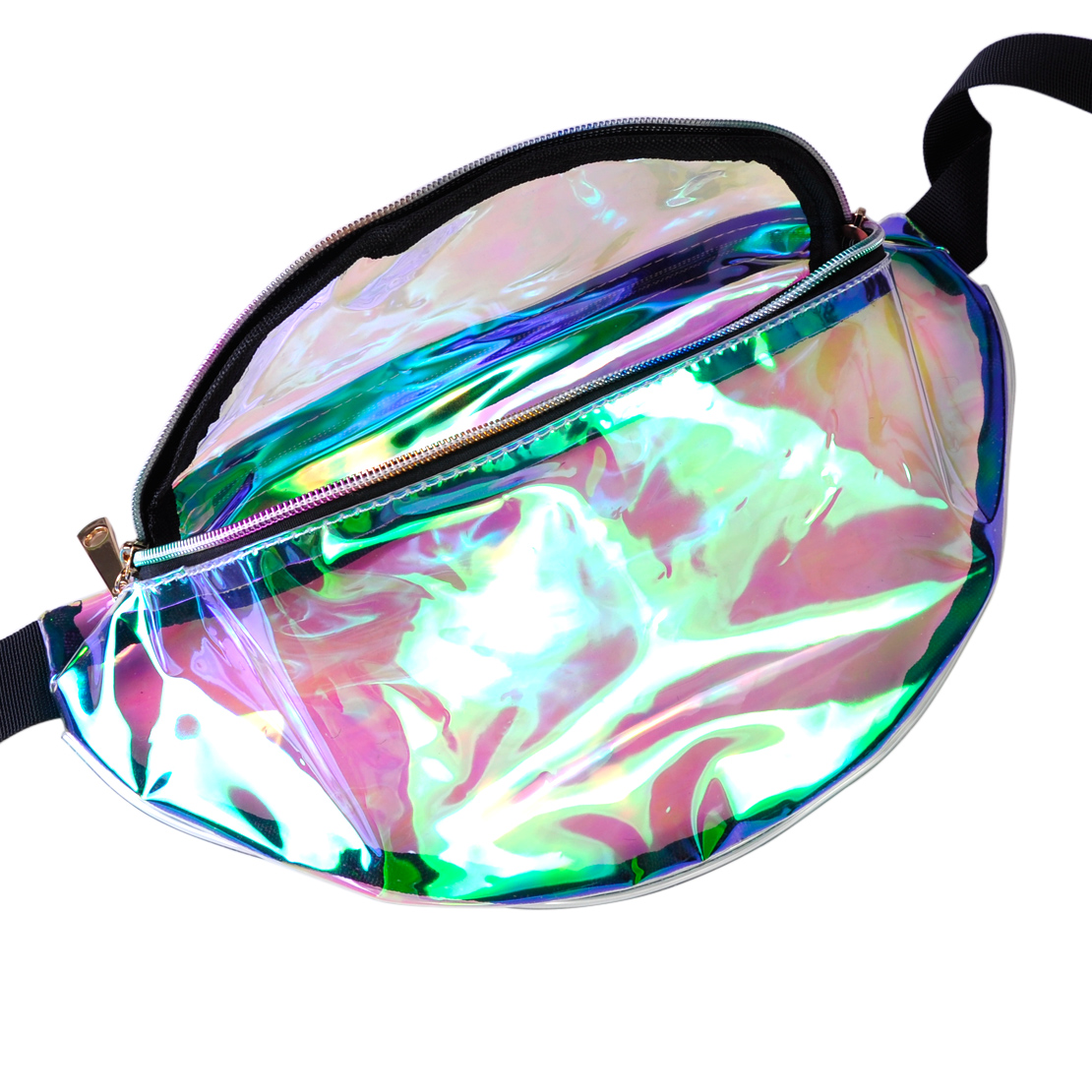 Rainbow Transparent Punk chic Hologram Waist Bag Purse Fanny Pack Bum Women Girl 728360624659 | eBay