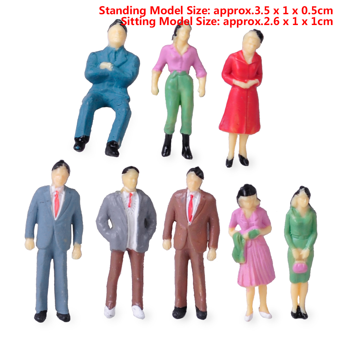 DAZZLEEX Bauernhof-Figuren – Stehende Menschen & Schäfer – Bemaltes PVC-Modell Für Sandtisch & Modelleisenbahn