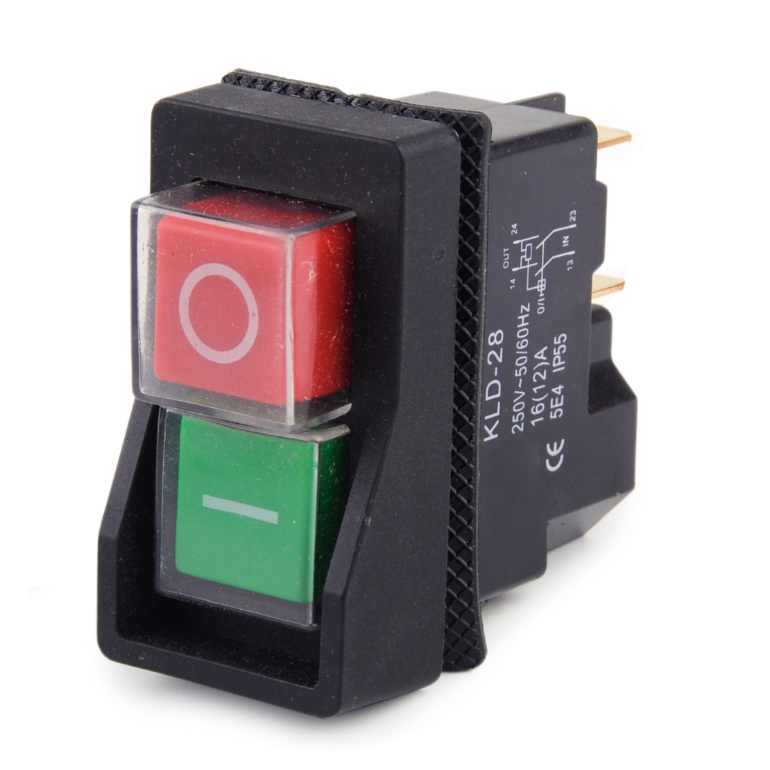 IP55 KJD17 KLD28 4Pin Start Stop On Off Volt Release Switch 250V 
