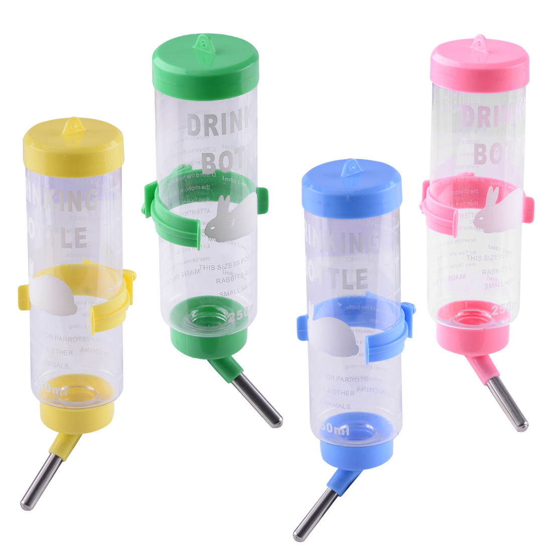 Cage Hanging Water Pet Dispenser Feeder Rabbit Guinea Bottle Pig