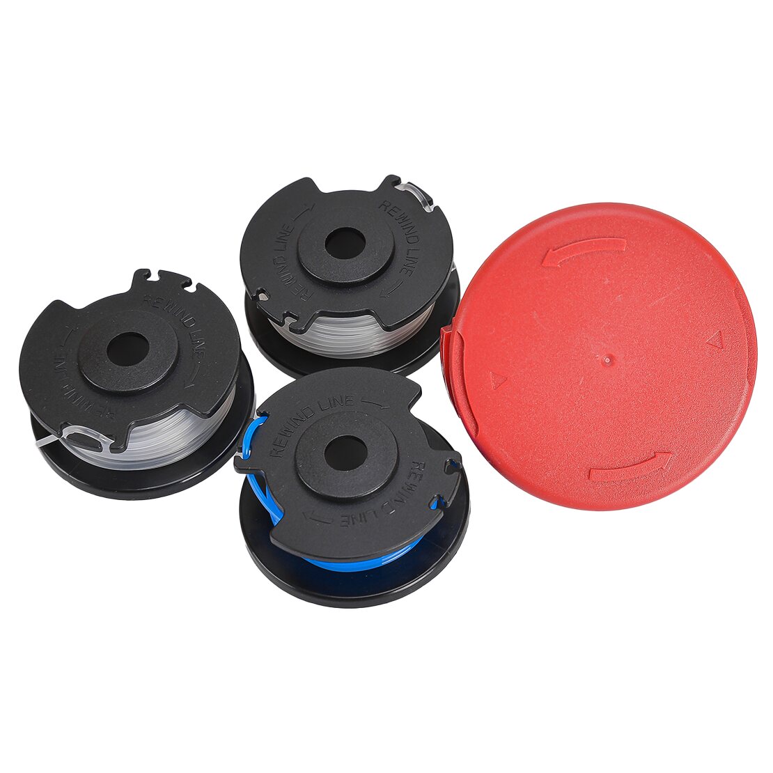 thumbnail image 2 of 2-Pack Red Spool Cap Cover For Hyper Tough Trimmer Model HT19-401-003-06 2 of 2